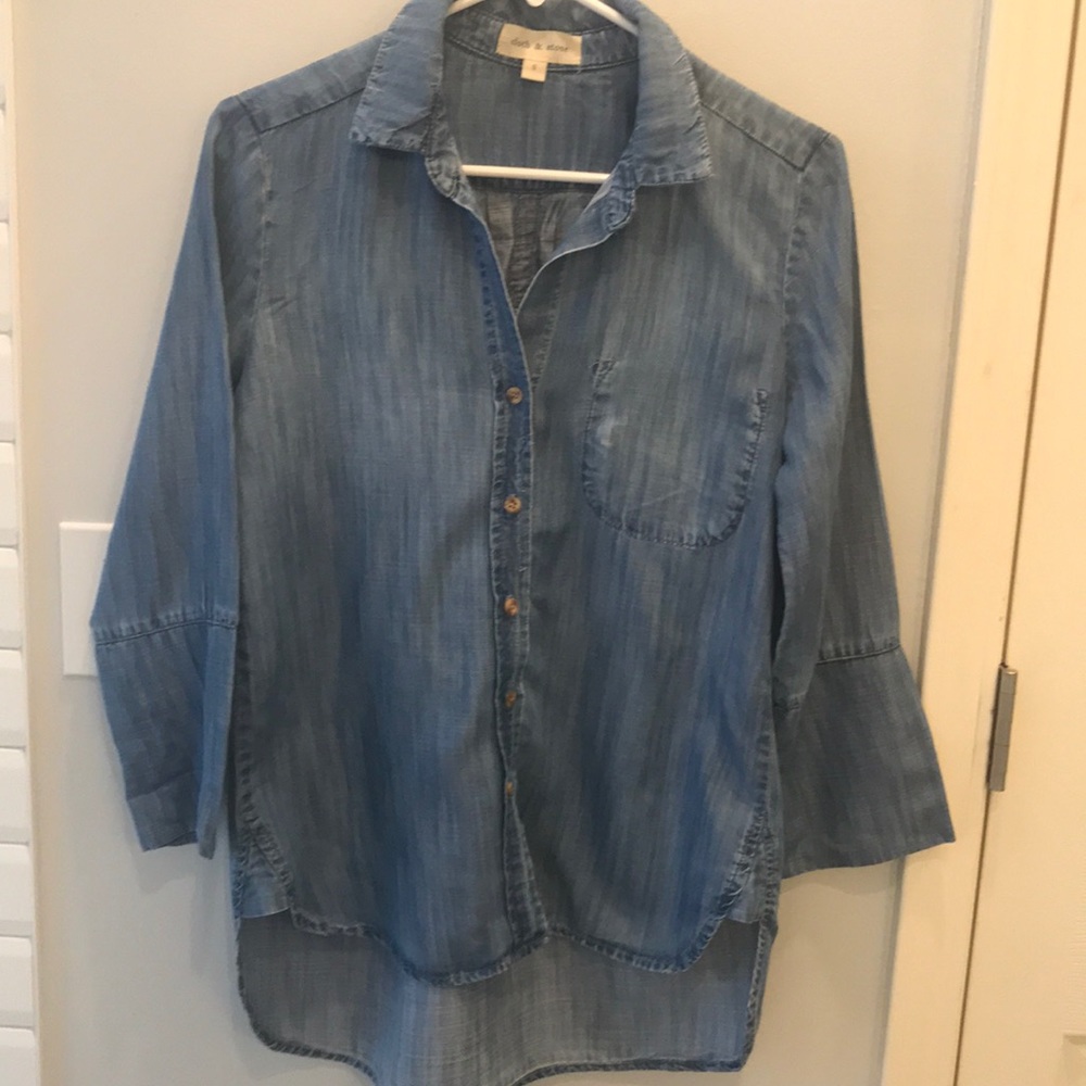 Cloth & Stone Tencil Denim Shirt